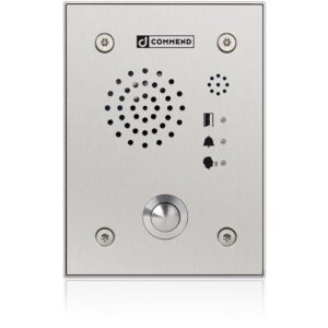 اینترکام ضد خرابکاری با دکمه تماس و استیل درجه یک Commend مدل EF 962H