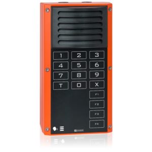 اینترکام صنعتی دیجیتال دو سیم با بلندگو صفحه کلید و 4 دکمه Commend مدل EE 7504 S